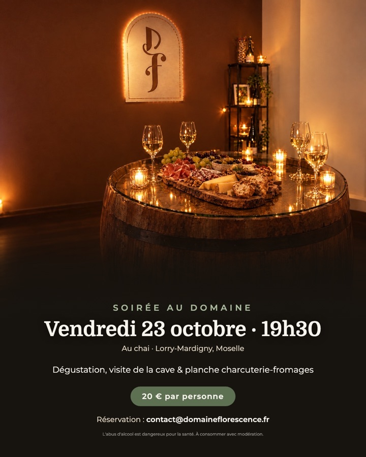 Soirée au domaine, vendredi 23 octobre à 19h30
